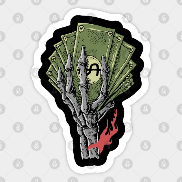 Money Picker Sticker by Eterfate Studio